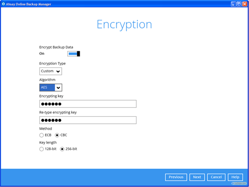 Online backup sa 256-bitnom enkripcijom