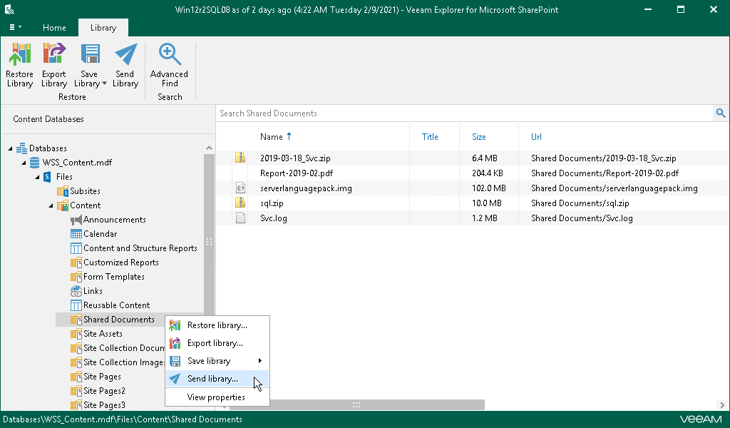 Veeam Backup explorer Microsoft Sharepoint, backup vaših Microsoft Sharepoint poslužitelja